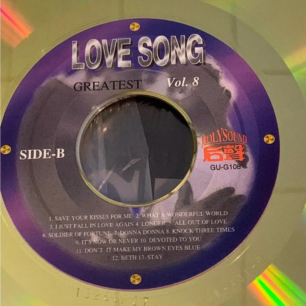 Love Song Vol 8 LaserDisc Blue and‎ White